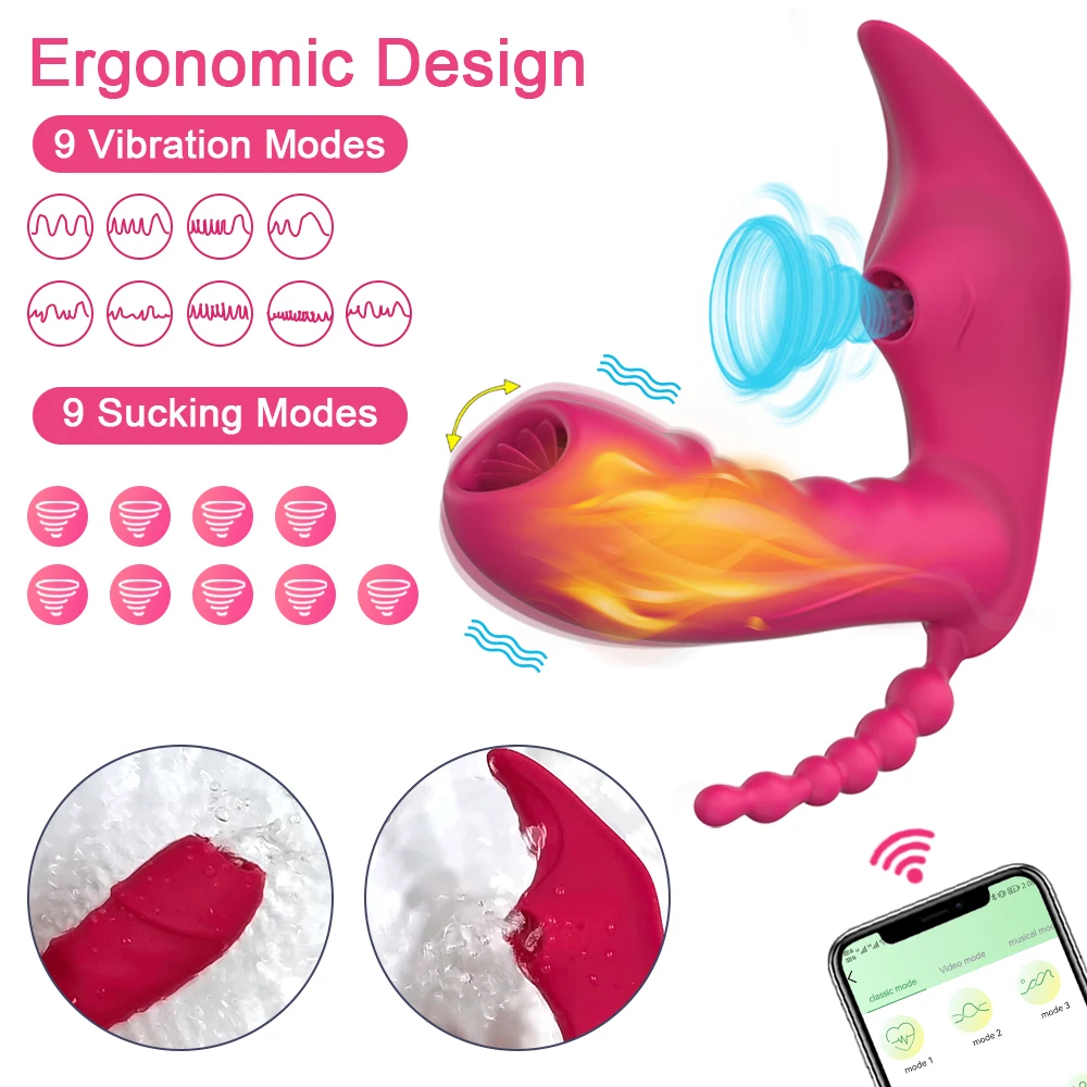 Female Masturbator 3 IN 1 Bluetooth APP Dildo Vibrator Vacuum Vagina Clitoris Suck Stimulator Sex Toys For Women Couple Adult 18