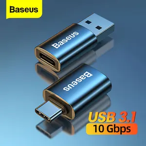 Адаптер USB 3,1 OTG Baseus, Переходник USB Type C на USB мама для Macbook Pro Air Samsung S22 Xiaomi USB-C USBC OTG коннектор