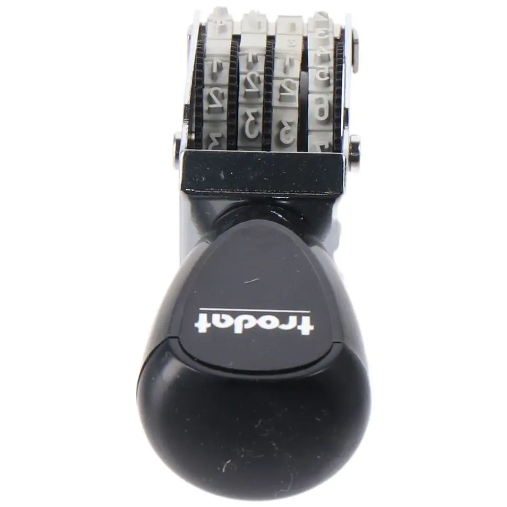 Alphabet Stamps Inking Stamps Seal Roller Coder Portable 4/6/8 Digits Number Stamp DIY Small Number Date/ Price Stamp for Store Office Manufacture Roller Stamps With Inkad