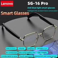 Lenovo New SG-16 Pro Smart Audio Glasses Air Conduction Wireless Bluetooth HD Headset Dustproof Waterproof Microphone Sunglasses