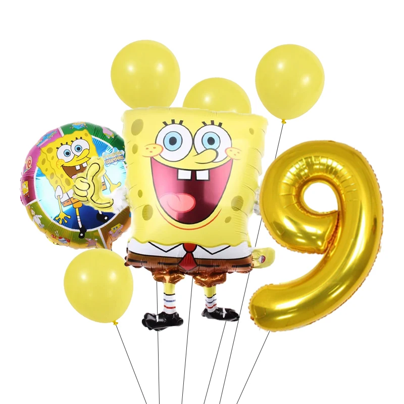 Cartoon SpongeBob Patrick Star Folienballons Mädchen Junge Kindergeburtstag Party Dekor Babyparty Helium Globos Geschenke – Detail 20