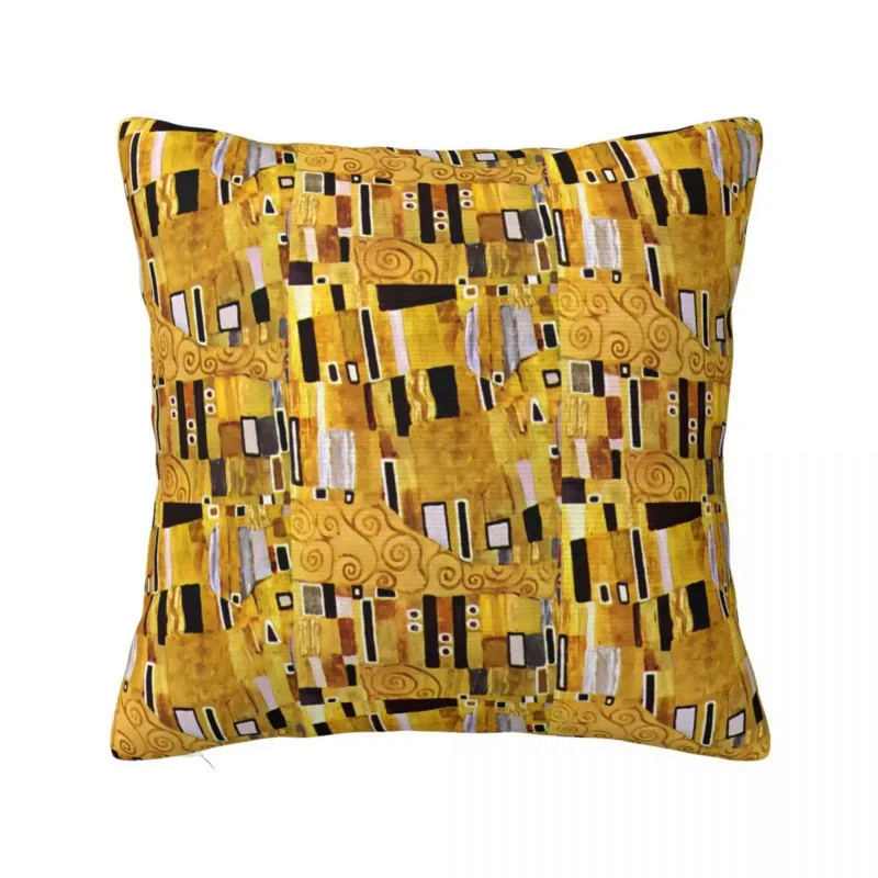 

Pillow Cover Gustav Klimt Art Design Cushion Cover The Kiss Pattern Retro Trendy Pillow Case For Sofa Car Home Decor Pillowcases