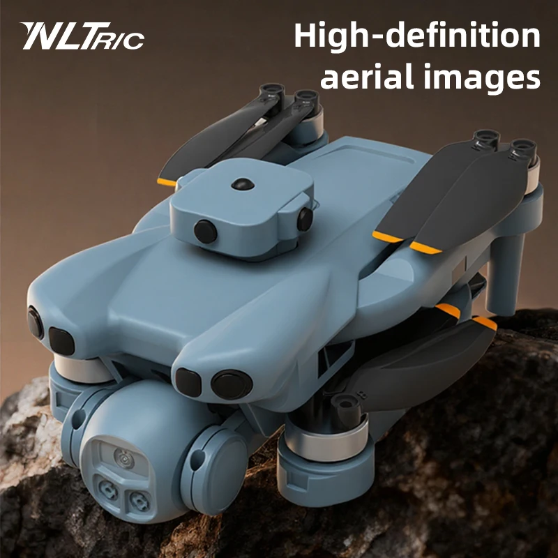 Vue rapprochée du drone 4K WiFi avec Maintien d'Altitude montrant sa caméra HD et ses hélices