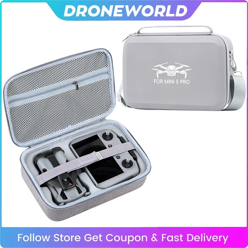 กระเป๋าเก็บอุปกรณ์ DJI Mini 5 Pro พร้อมช่องใส่รีโมทและแบตเตอรี่