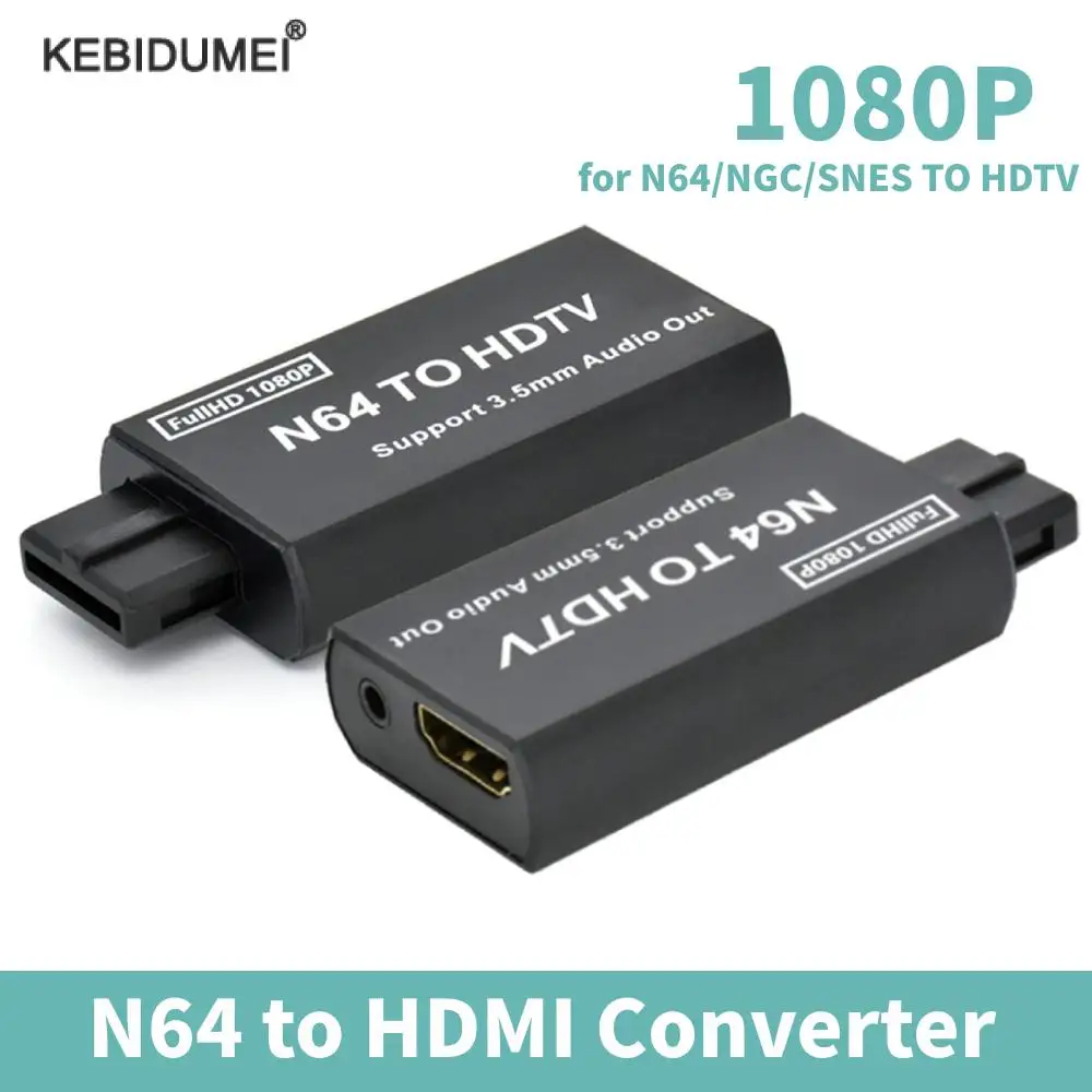 Console Di Gioco Adattatore Convertitore Da N64 A Hdmi Plug And Play Per N64/Snes/Ngc/Sfc Adattatore Compatibile Con Hdmi Con Uscita Audio Da 3.5Mm