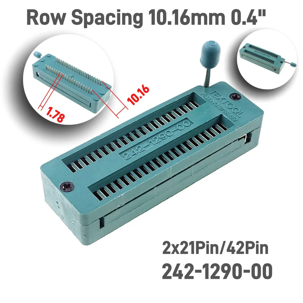 Test Tool IC DIP ZIF ZIP Socket 28 32 42 56 64 Pin Pitch 1.78 mm