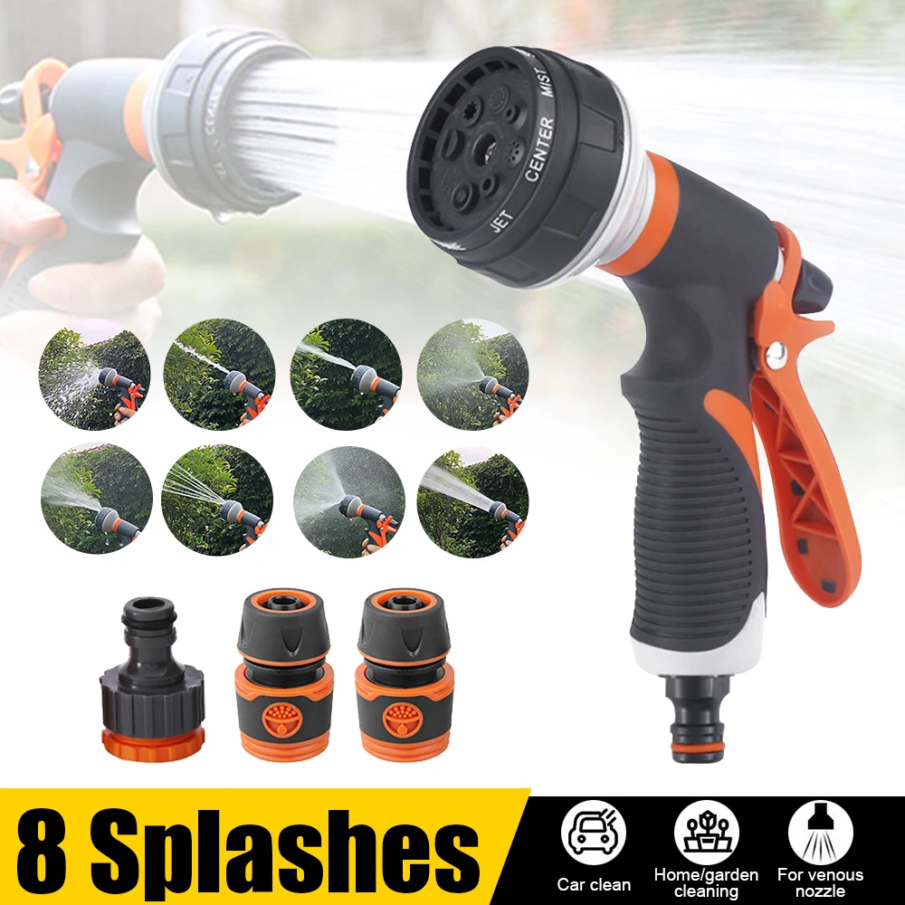 

High Pressure Washer Gun Adjustable Multi-Function Car Wash Watering Gun Hand-Held Tools Hose Sprinkle Nozzle Garden