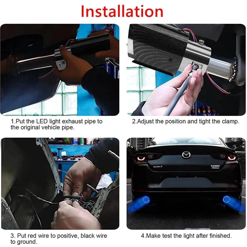 Terminale Di Scarico In Acciaio Inox Per Hyundai Tucson 2015-2023 | Punta Coda Tonda Non Ricamata 135mm | Fissa Con Morsetti - 5
