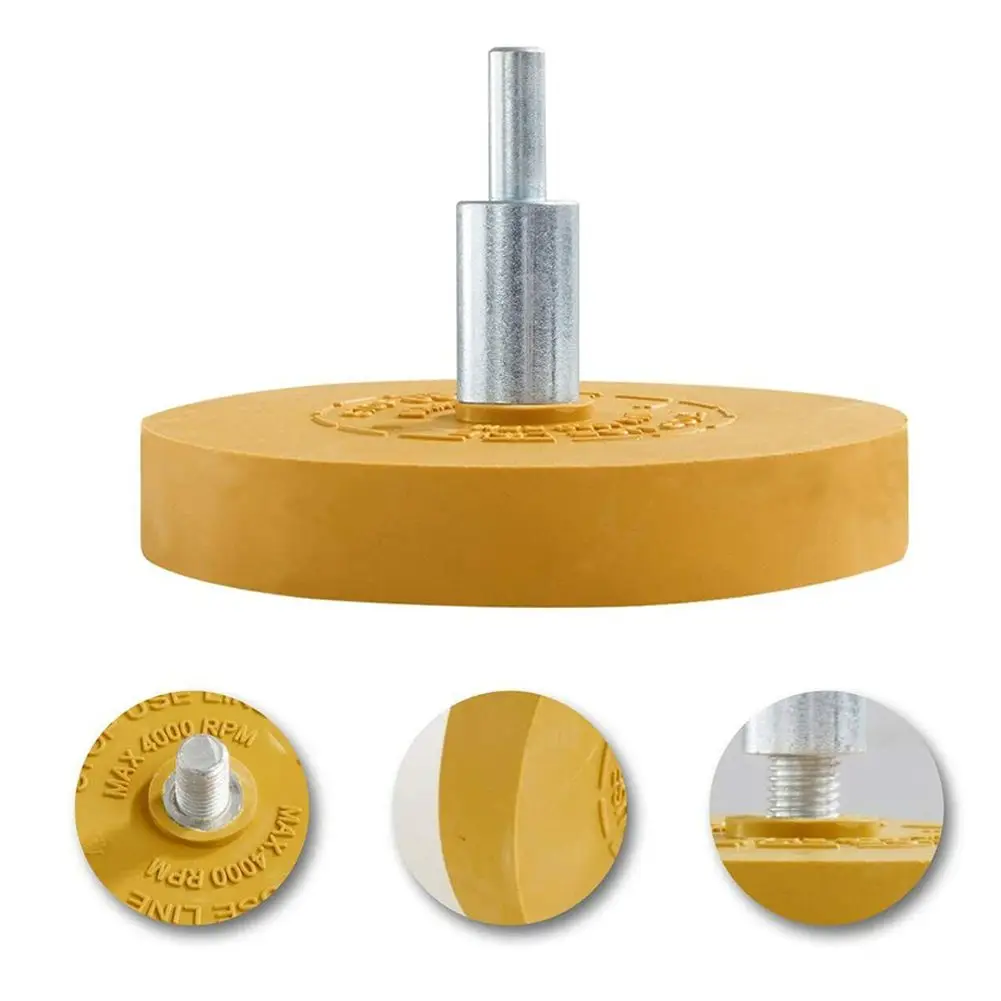 Tool for Vinyl Removal 88mm Rubber Eraser Caramel Wheel  Removes Decals  Graphics  and Double Sided Molding Stripping