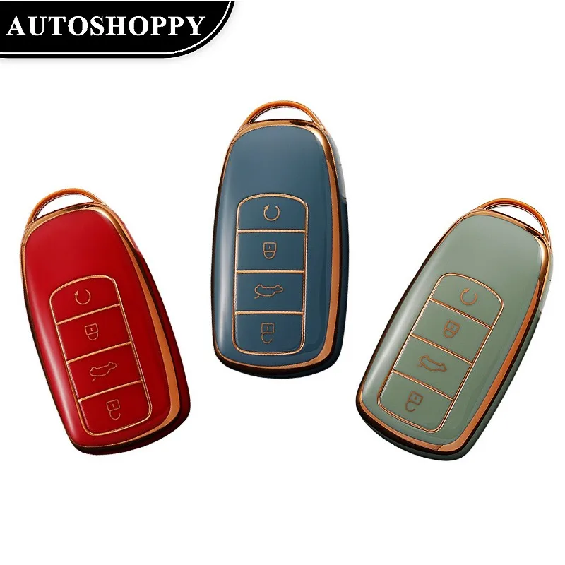 

For Chery Tiggo 8 Pro Tiggo 8plus New 5 Plus 7pro High Quality Soft TPU Car Smart Key Case Cover Shell Bag Protector