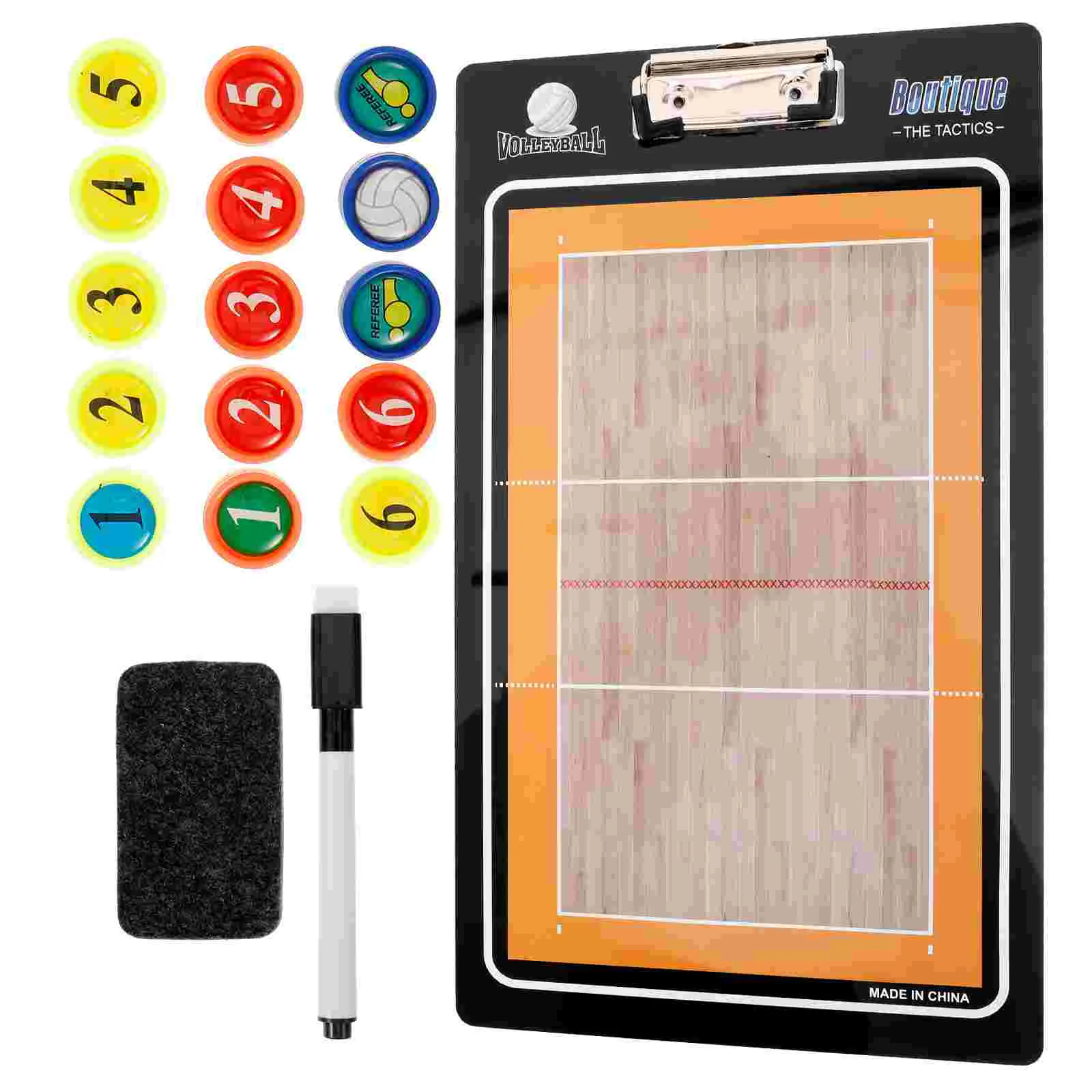 Volleyball Board Coaching Clipboard With Marker Pen Magnetic Notebook Game Training Teach Equipment Sports Supply
