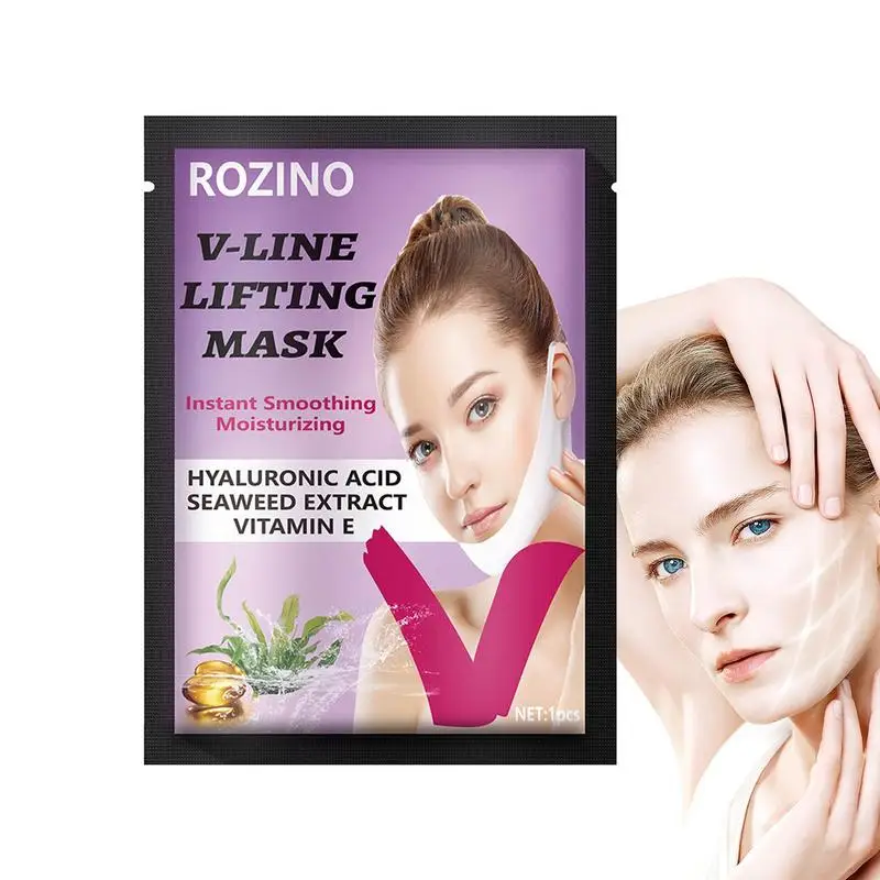 

Чехол для подтяжки лица с двойным редуктором подбородка, чехол для ухода за кожей, V-образный укрепляющий ремешок