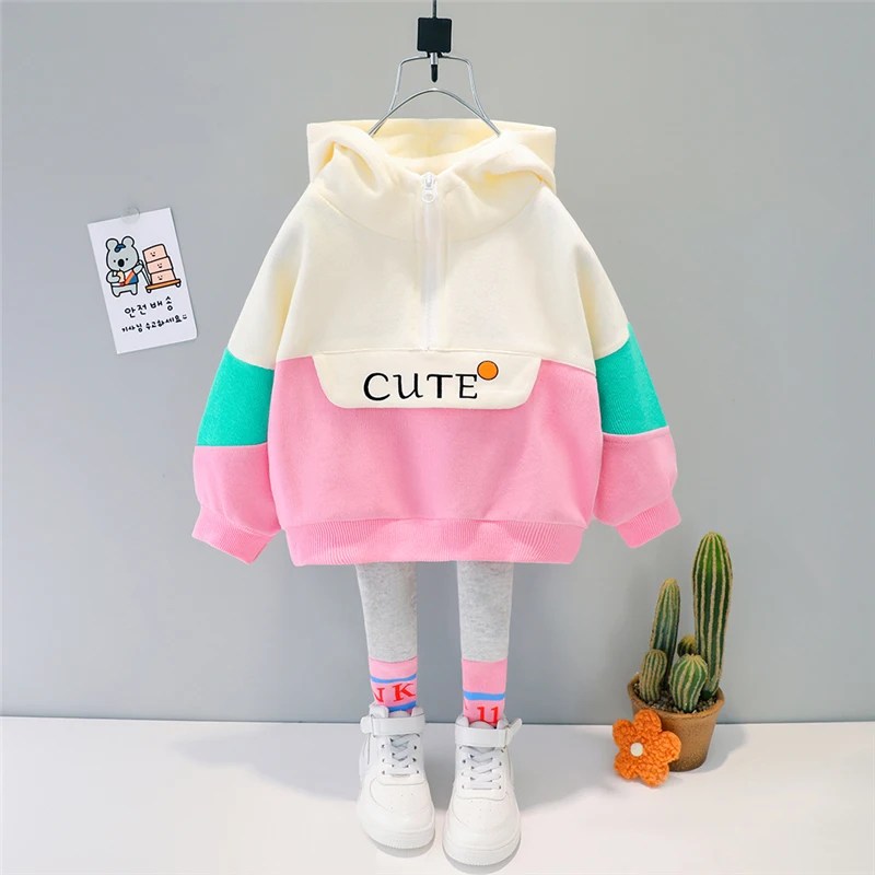 Girls Clothes Spring Autumn Baby Kids Clothing Sets Hooded Casual T Shirt Pants Toddler Infant Tracksuit Children Outfits
