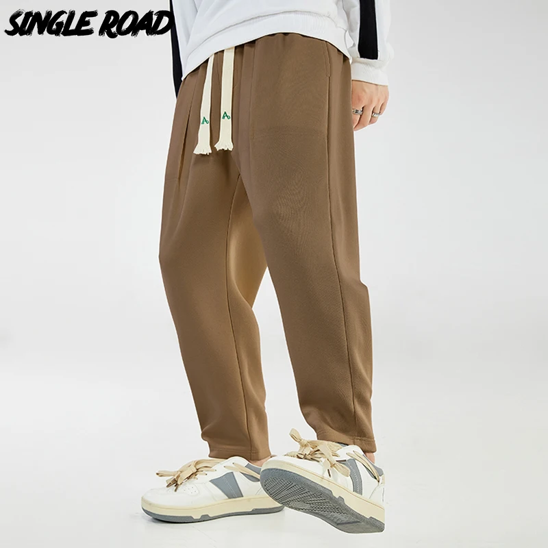 

Single Road Mens Baggy Joggers Men 2023 Cotton Corduroy Sweatpants Stateboarding Streetwear Running Sports Casual Pants Men