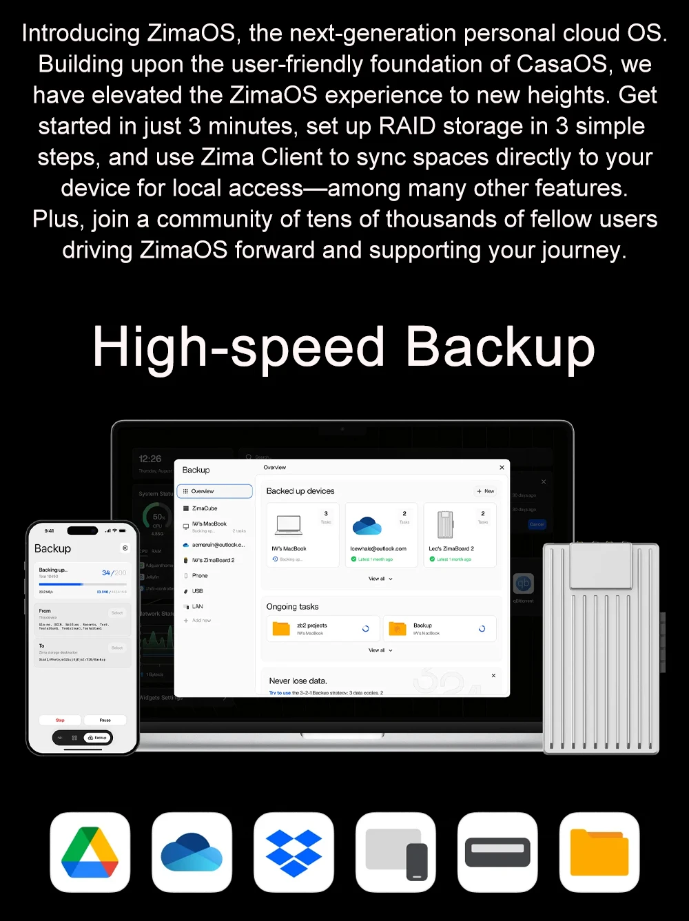 ZimaBoard 2 Hyper Performance Single Board Server Intel N150 SOC ZimaOS Mini NAS