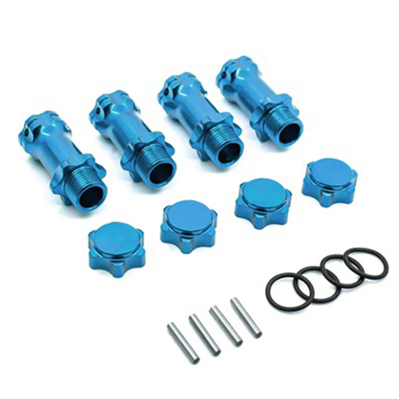 4 stücke Rad Hex Hub M17 17mm M37 37mm Verlängerung Adapter 12mm Anti-Staub Capx4 längere Combiner Koppler Für 1/8 RC Modell Auto Teile – Detail 5