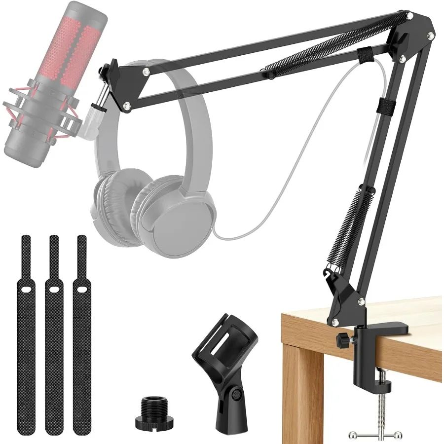 Adjustable Microphone Desk Stand for Broadcasting