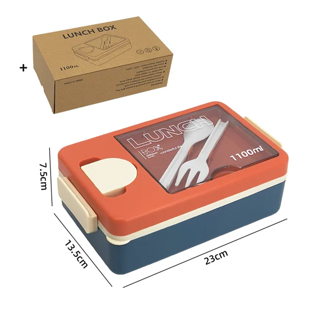 Portable Lunch Box for Adults Kids School Office Microwave Safe Heated