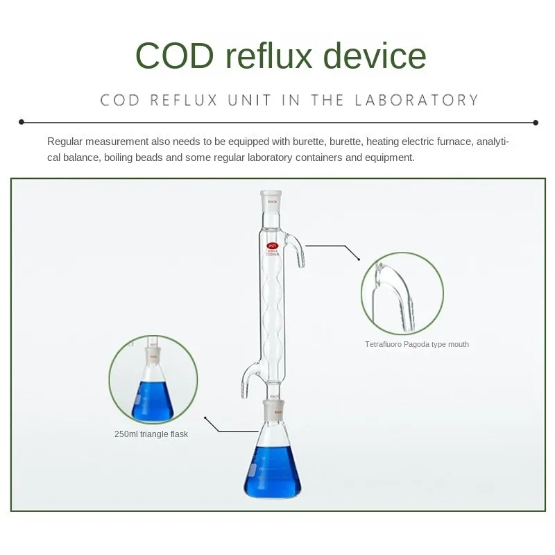 Cod Reflux Set Reflux Apparatus Burette Automatic Zero With Reservoir Rubber Bellow