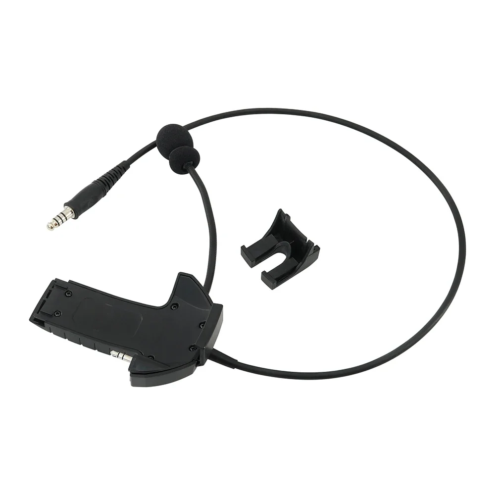 Tactical Headset Accessories Y-Line Kit Microphone for Walker's Razor Electronic Earmuffs with Tactical PTT Kenwood for Baofeng