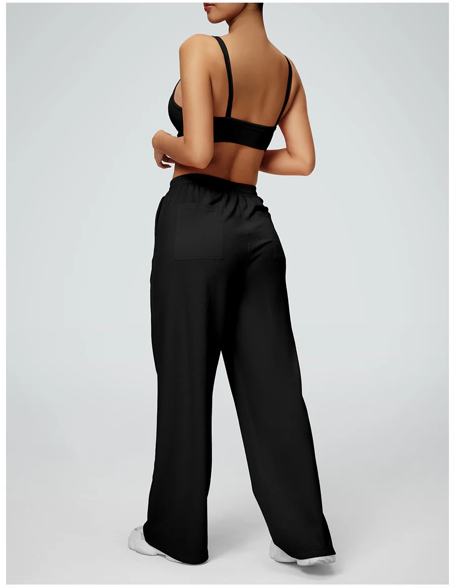 Damen Yoga-BH, bauchfreies Top, Sportstrumpfhose, Fitness, Fitnessstudio, mittlere Festigkeit, Sportunterwäsche, weibliche Tanzen, atmungsaktive Sportbekleidung – Detail 4
