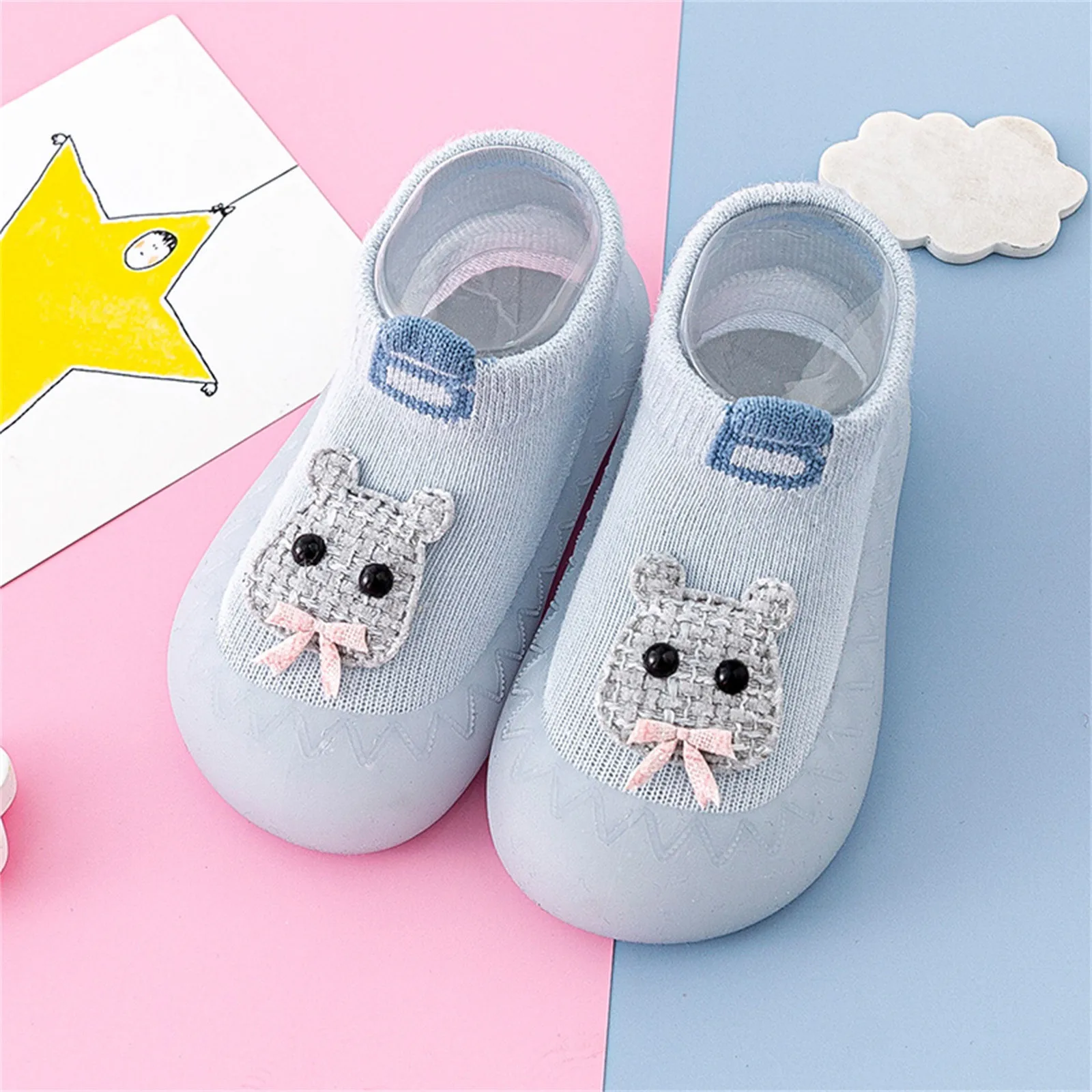 

Babies Shoes for Girls Infant Boys Girls Animal Cartoon Socks Shoes Toddler Fleece WarmThe Floor Sparkly Shoes for Toddler Girls