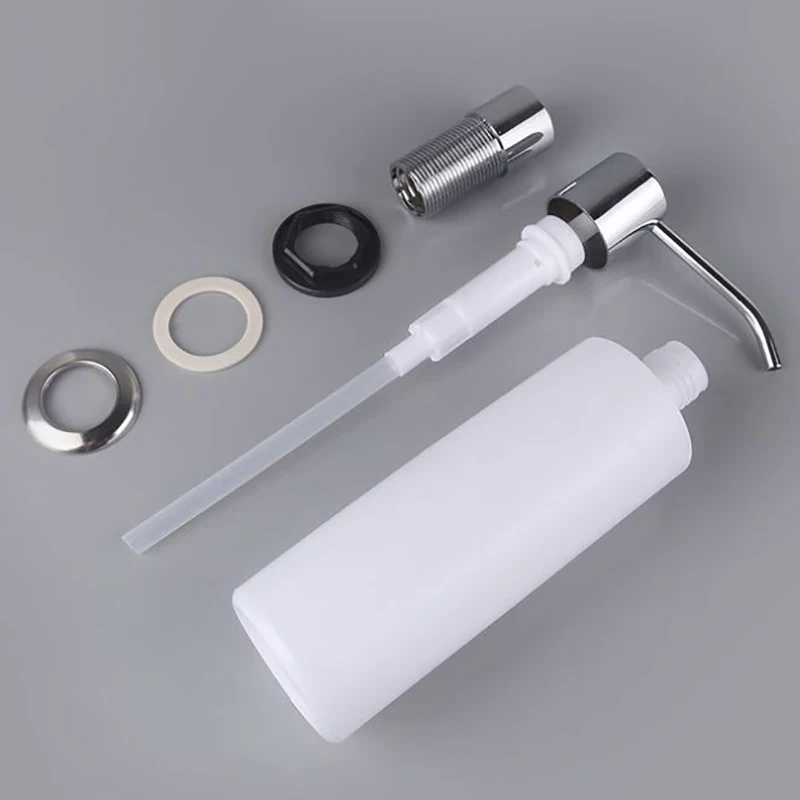 300ML Capacity Tube Pump Head Dropshipping Soap Dispenser Built In Kitchen Sink Soap Dispenser Counter Top Dispensers soap dispenser soap pump soap dispenser head