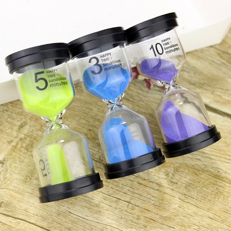 Hourglass 6 Color Sand Clock Timer Sand Timer Set 1min/3mins/5-mins/10mins/15mins/30mins for Coffee Making Cooking 4