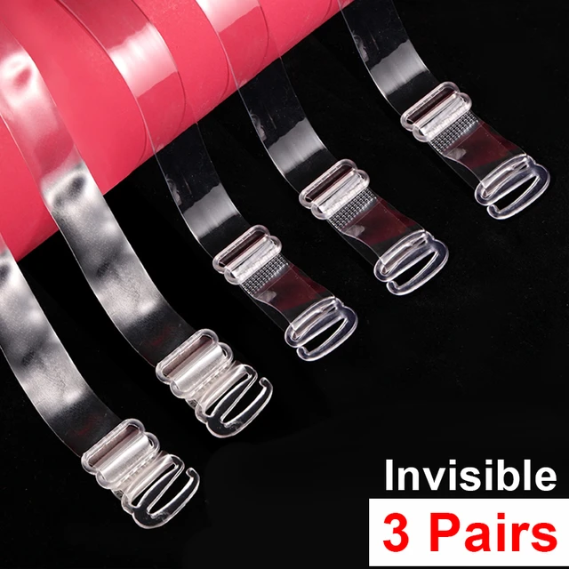 Women's Clear Bra Straps Transparent Invisible Detachable Adjustable  Shoulder Strap Elastic Belt Intimates Accessories