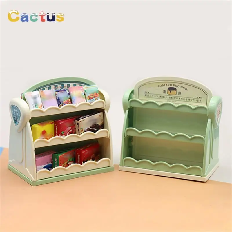 

1:12 миниатюрный стеллаж для кукольного домика, стеллаж для закусок, стеллаж для хранения, модель для супермаркета, Декор, игрушка, аксессуары для кукольного домика