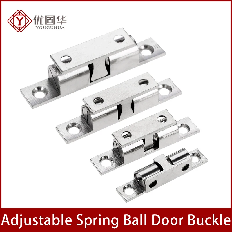 

Double Ball Catch Brass Door Latch Cabinet Door Touch Bead Wardrobe Door Switch Buckle Type Cabinet Suction