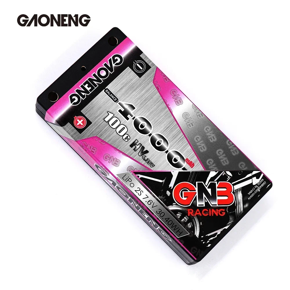 Connecteurs EC5 et T Plug de la batterie LiPo 2S 7.6V 4000mAh 100C HV pour applications RC