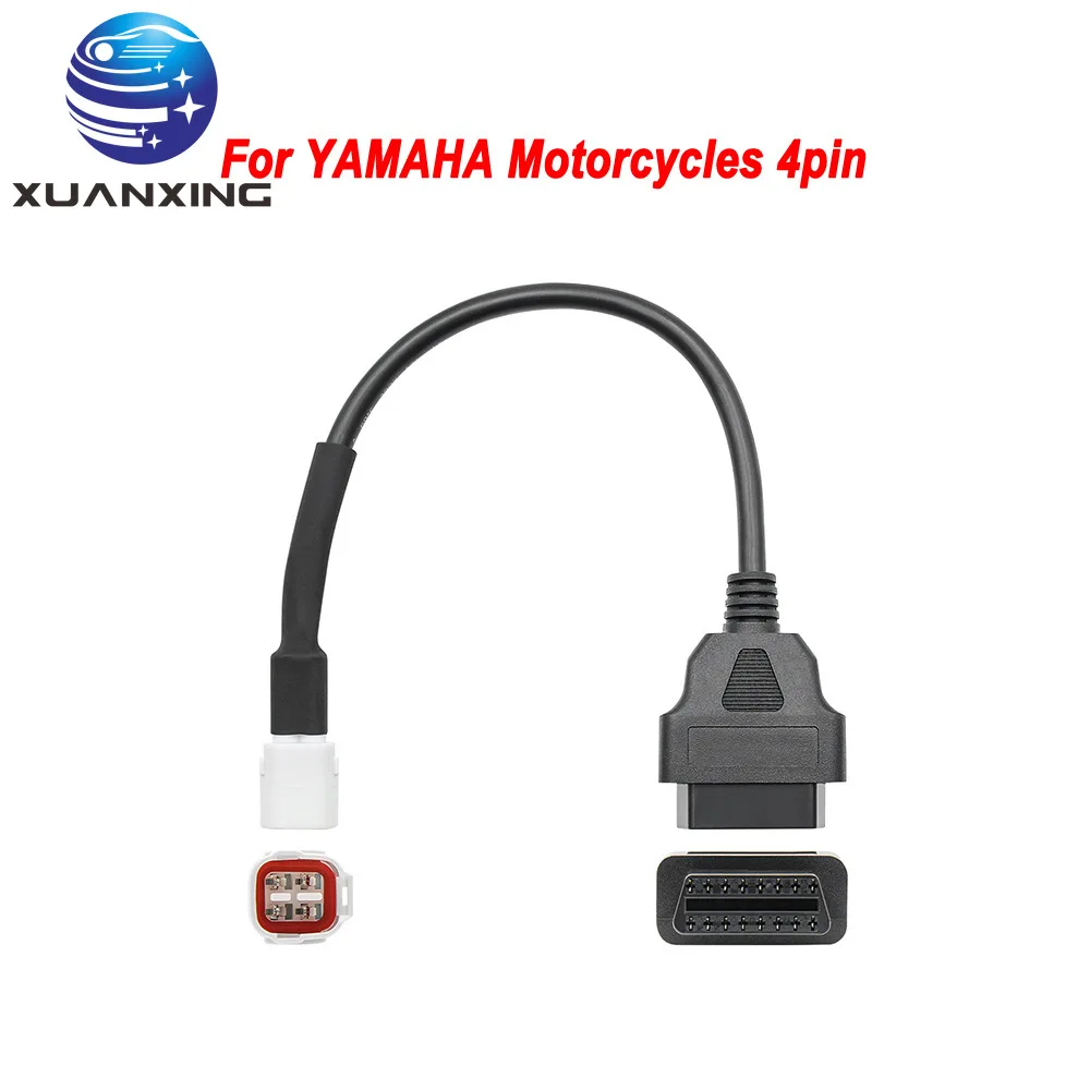 Parts Store-US Diagnostic 4 Pin to OBD2 Cable for Yamaha 