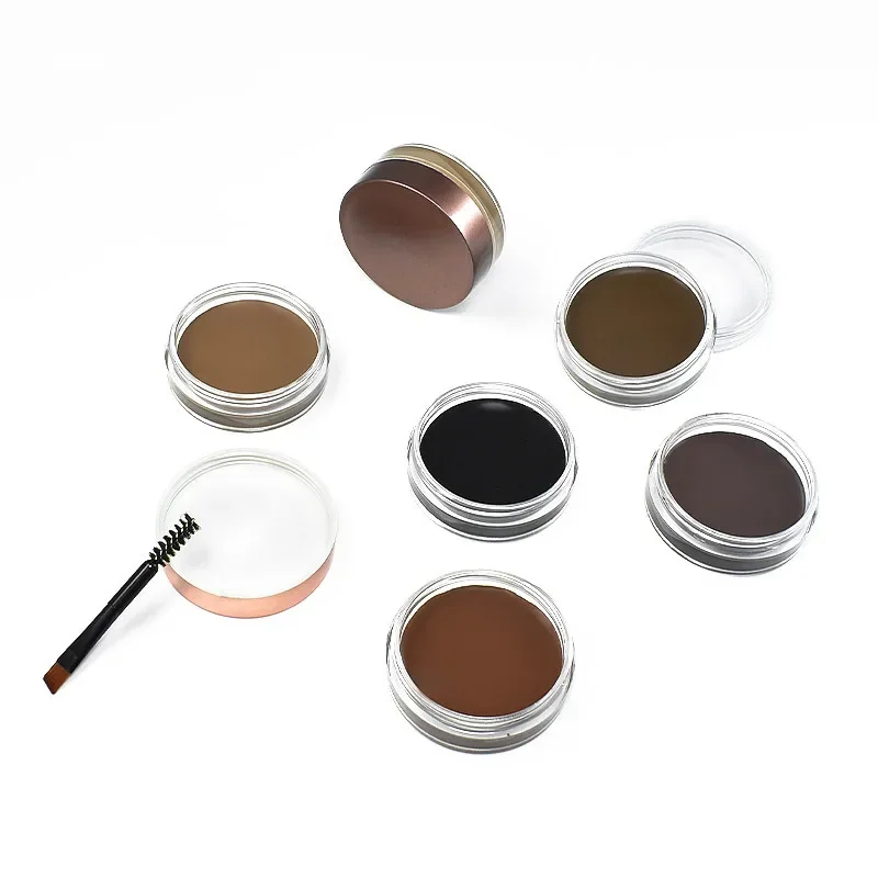 

Private Label 10colors Natural Eyebrow Pomade with Brushed Waterproof Easy To Colored Long Lasting Eye Brow Tint Enhancers Bulk