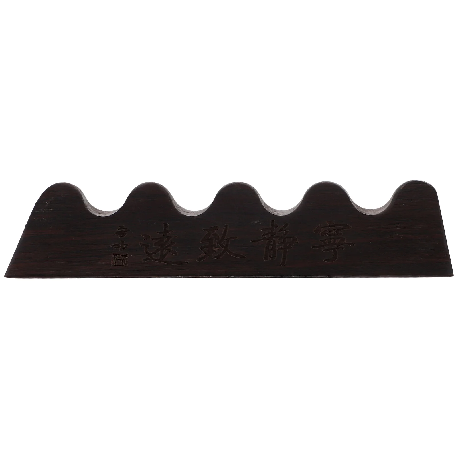 

Small Pen Rest Desk Holder Brush Chinese Calligraphy Wooden Stand Pillow Rack