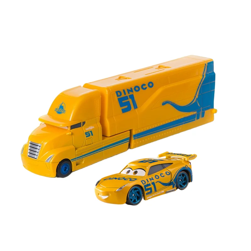 Disney Pixar Cars 2 3 Toys Lightning McQueen Jackson Storm Mack Uncle Container Truck Diecast Model Car Toy Childrenr Gift