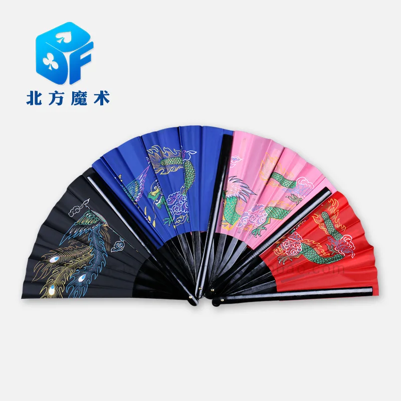 Professional Magic Bamboo Fan (Red/Blue/Black Color Available) Magic Tricks Magician Accessories Stage Gimmick Props Comedy