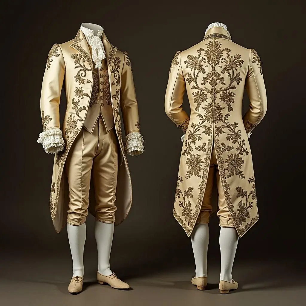 Traje Rococo Traje rococó aristocrático histórico de conteo británico, traje de ...