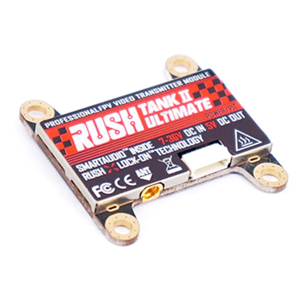 RUSHFPV RUSH Tank II 7-36V 5.8GHZ 48CH/37CH PIT/25mW/200mW/500mW/800mW FPV VTX Video Transmitter For RC Racing Drone