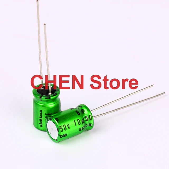 1PCS NICHICON MUSE BP ES 50V 0.47UF 1UF 2.2UF 3.3UF 4.7UF 10UF 22UF 33UF 47UF 100UF 220UF 330UF Non Polar HiFi Audio capacitor 50V10UF 8X11.5MM