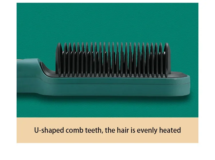 peine alisador de pelo aire caliente, 5 configuraciones de temperatura, cepillo alisador, cepillo alisador de pelo profesional de calor rápido » peine alisador de pelo aire caliente