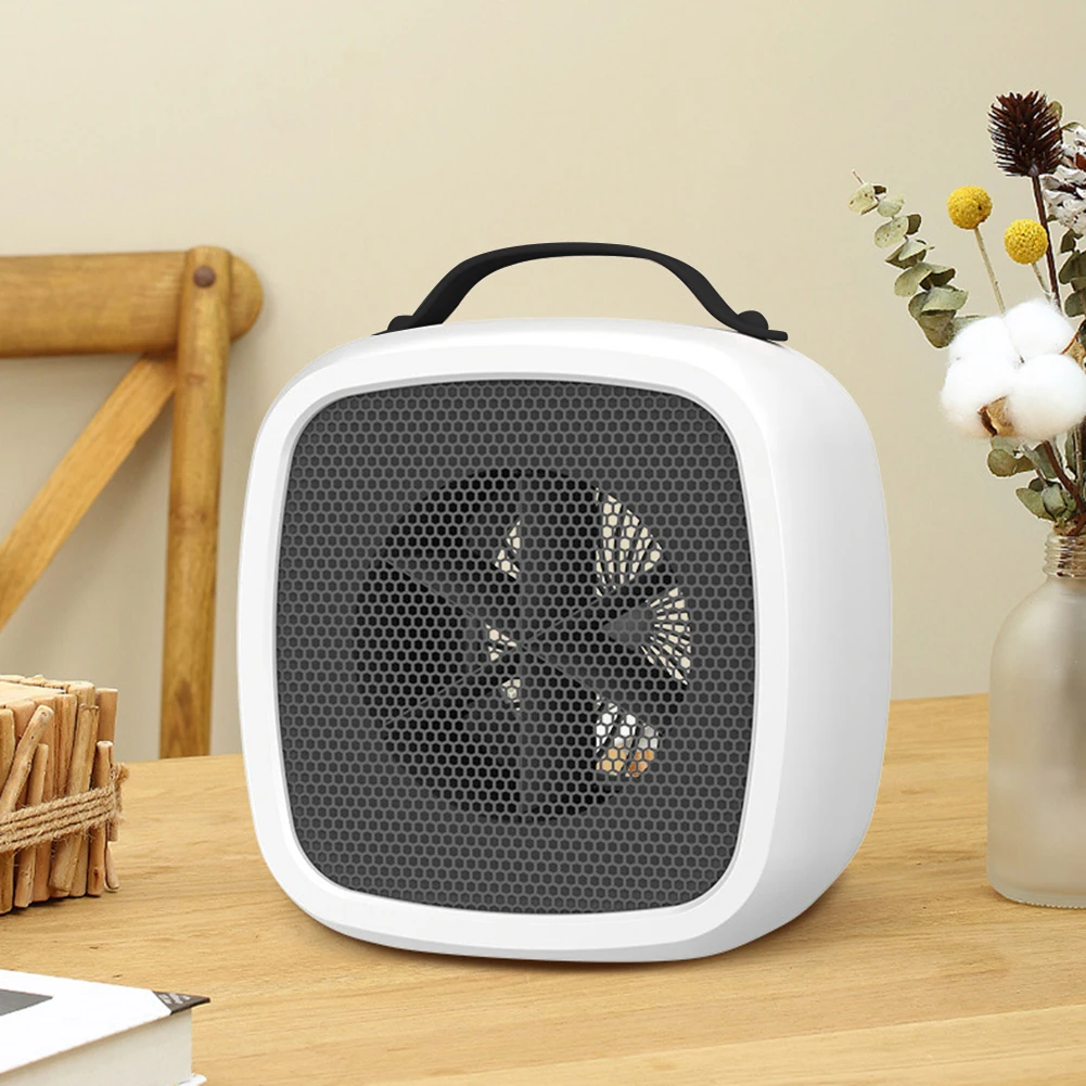 500W Heater Fast Heating Portable Small Space Lightweight Desktop Warm Air Heater Indoor Office Household Warmer Fan