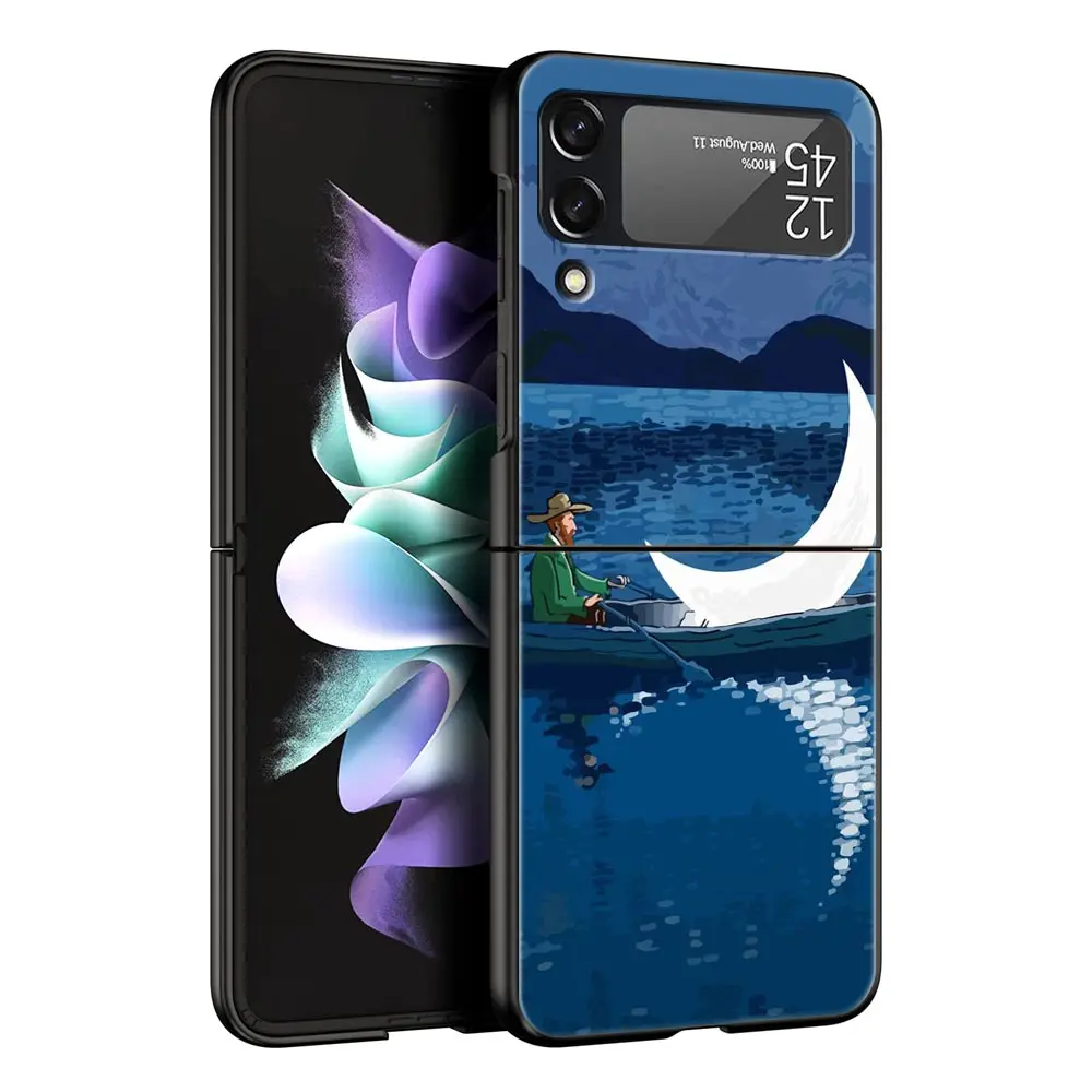 Gift Phone Case - Black Hard PC Shell with Van Gogh Starry Night Art Aesthetic