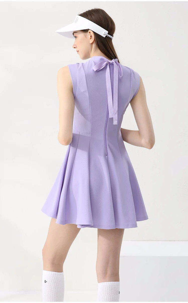 Autumn golf women's tennis dress suit with short skirt and short sleeves Han version tailored fit women's golf clothing