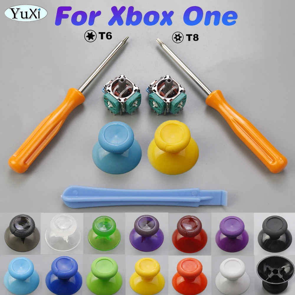 2 Pezzi Per Xbox One 3D Analog Stick Sensor Module Potenziometro E Thumbsticks Cover Caps Per Xbox Gamepad Controller Kit