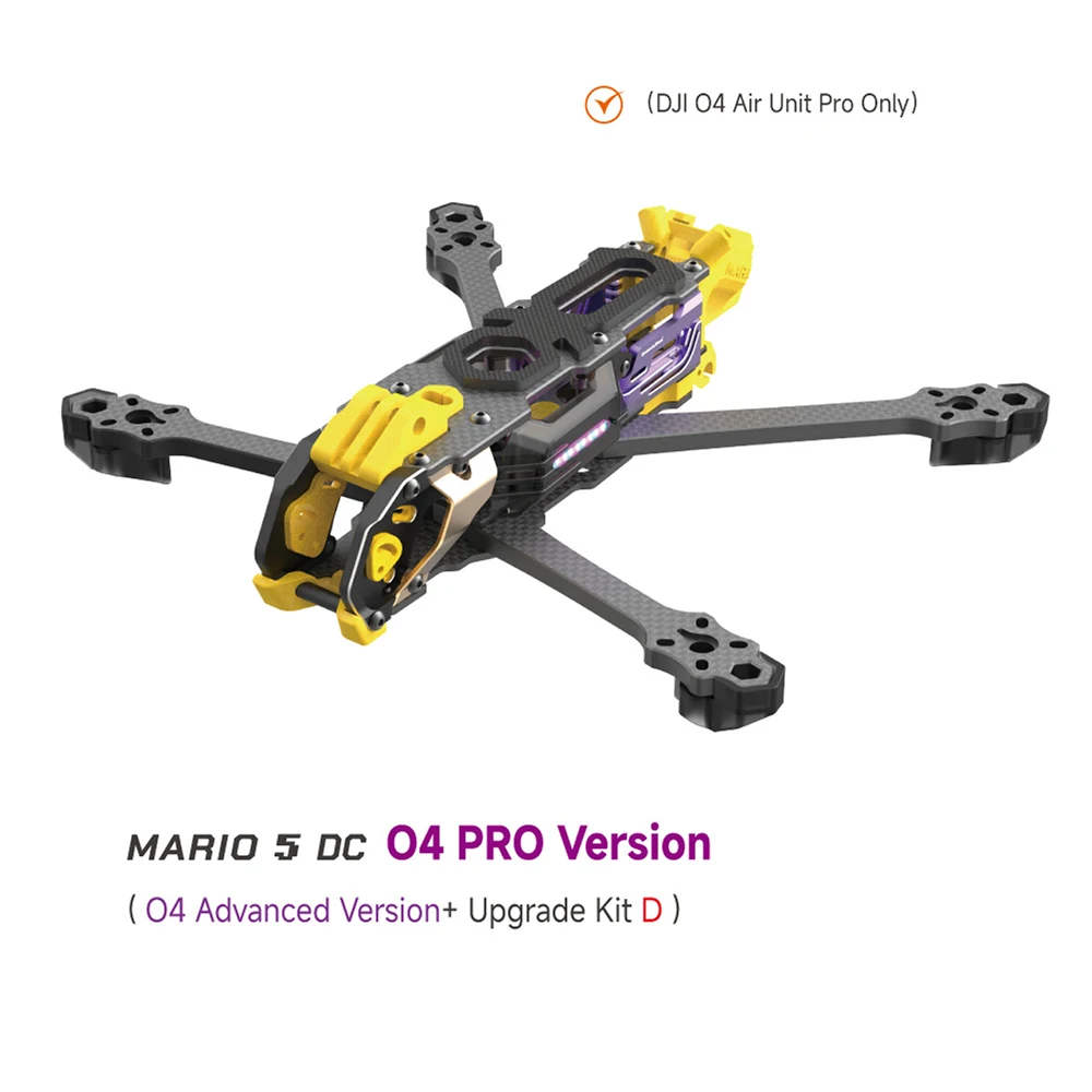SpeedyBee Mario 5 Mario5 Frame O4 DC/ XH 227mm/XH 226mm 3K Carbon Fiber FPV Frame Kit thumbnail 3