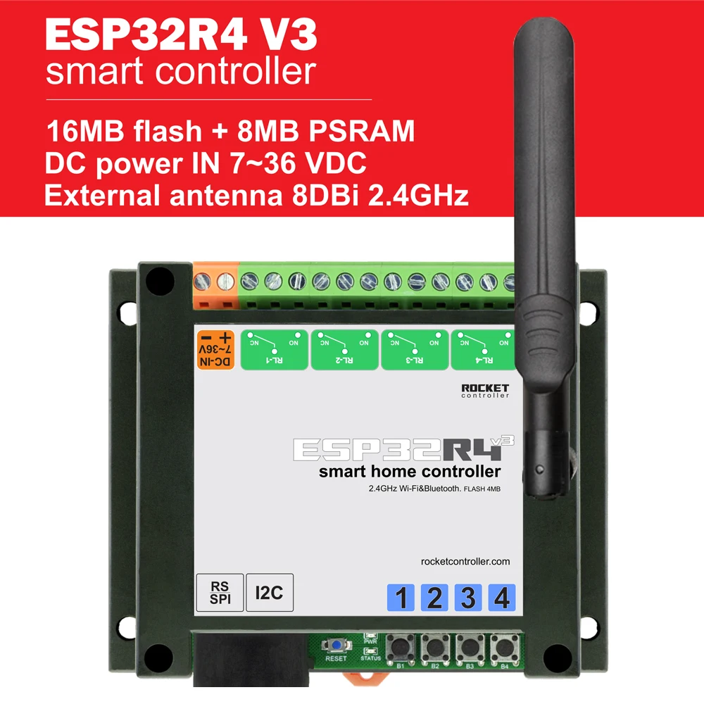 Рисунок 2 - Плата релейного контроллера ESP32