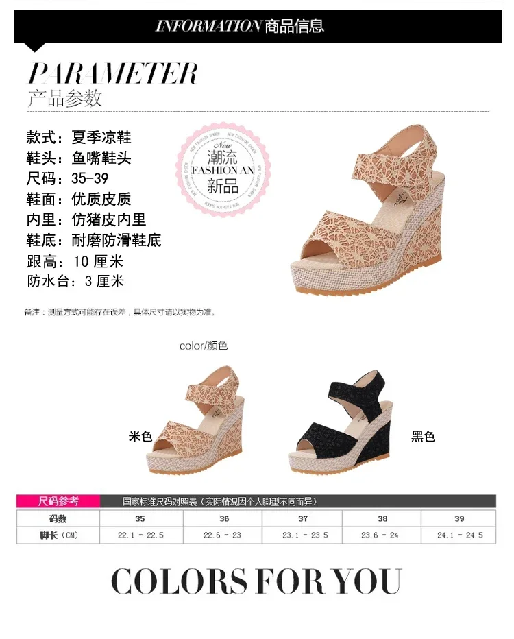 Women's Wedges Sandals 2024 Summer New Fashion Mesh Peep Toe Platform High Heel Women Sandals Sexy Party Dress Women Sandalias