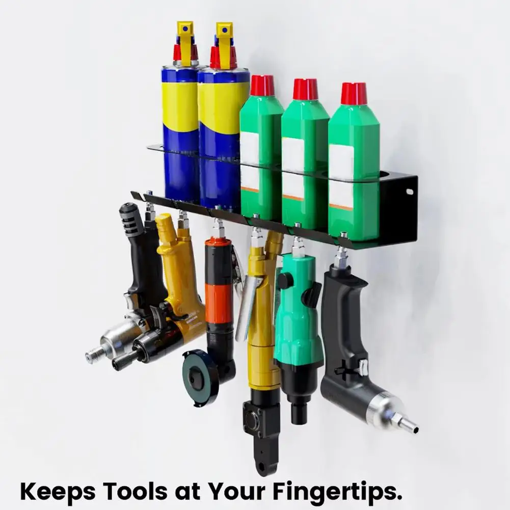 Hand Power Tool Organizer Wall Mounted Shelf For Workshop Garage Aerosol Spray Can Holder Car Brushes Bottle Organizer Holder 4