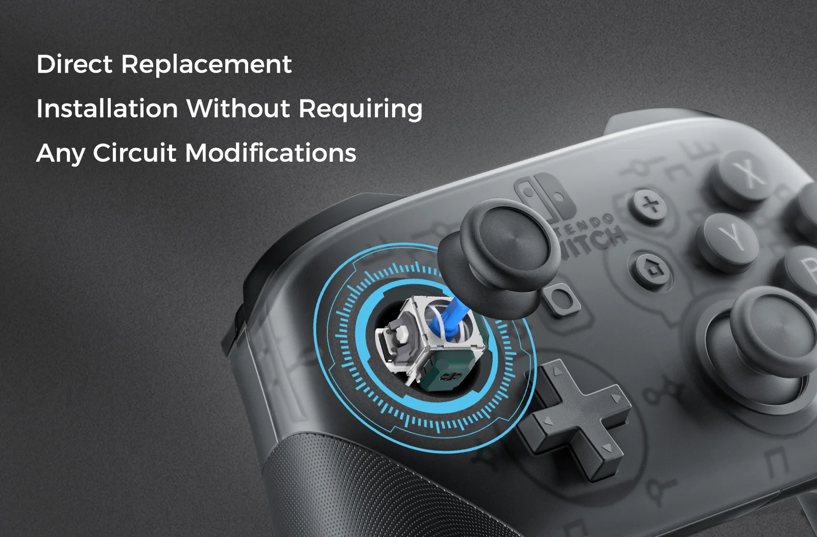 Electromagnetic Anti Drift Joystick Replacement for Controllers